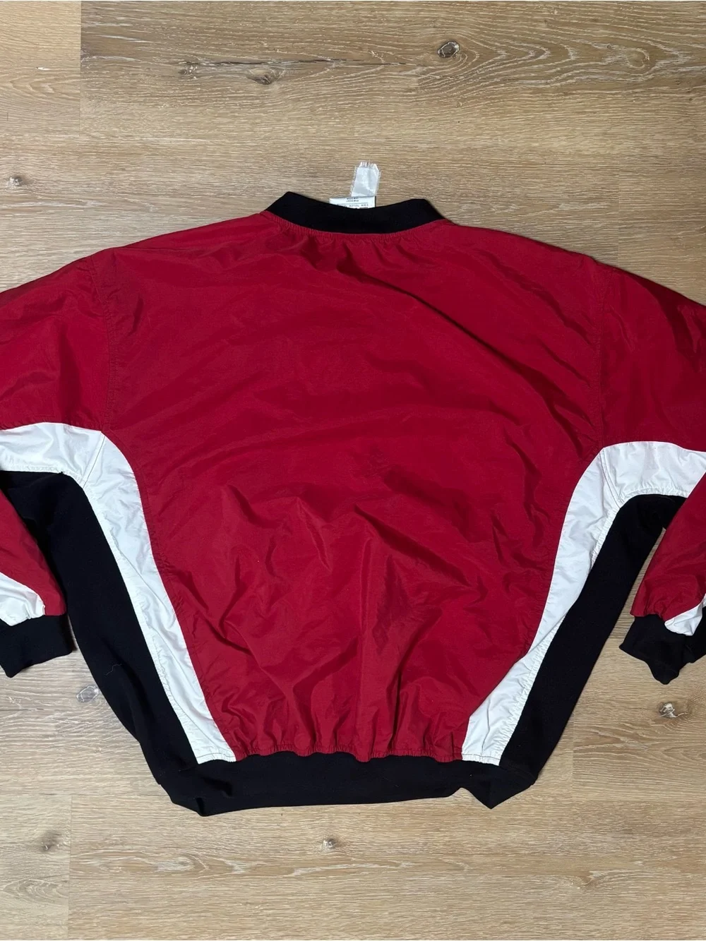 Vintage 90s Adidas Windbreaker Pullover Mens Medium Red Lined Pullover Rare